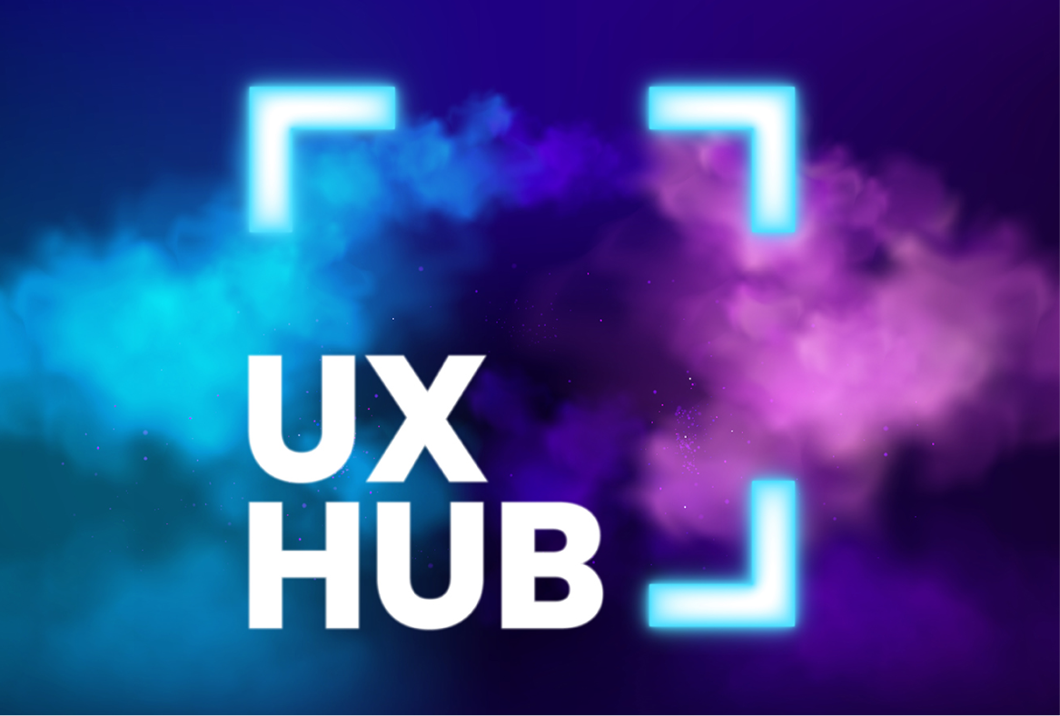 Orange gradient with shades of blue